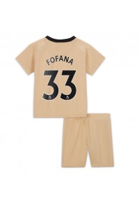 Chelsea Wesley Fofana #33 Babyklær Tredje Fotballdrakt til barn 2022-23 Korte ermer (+ Korte bukser)